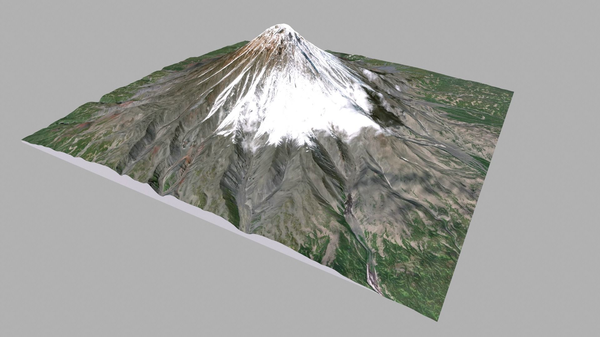 Volcano Kronotskaya Sopka Kamchatka  3D model_5