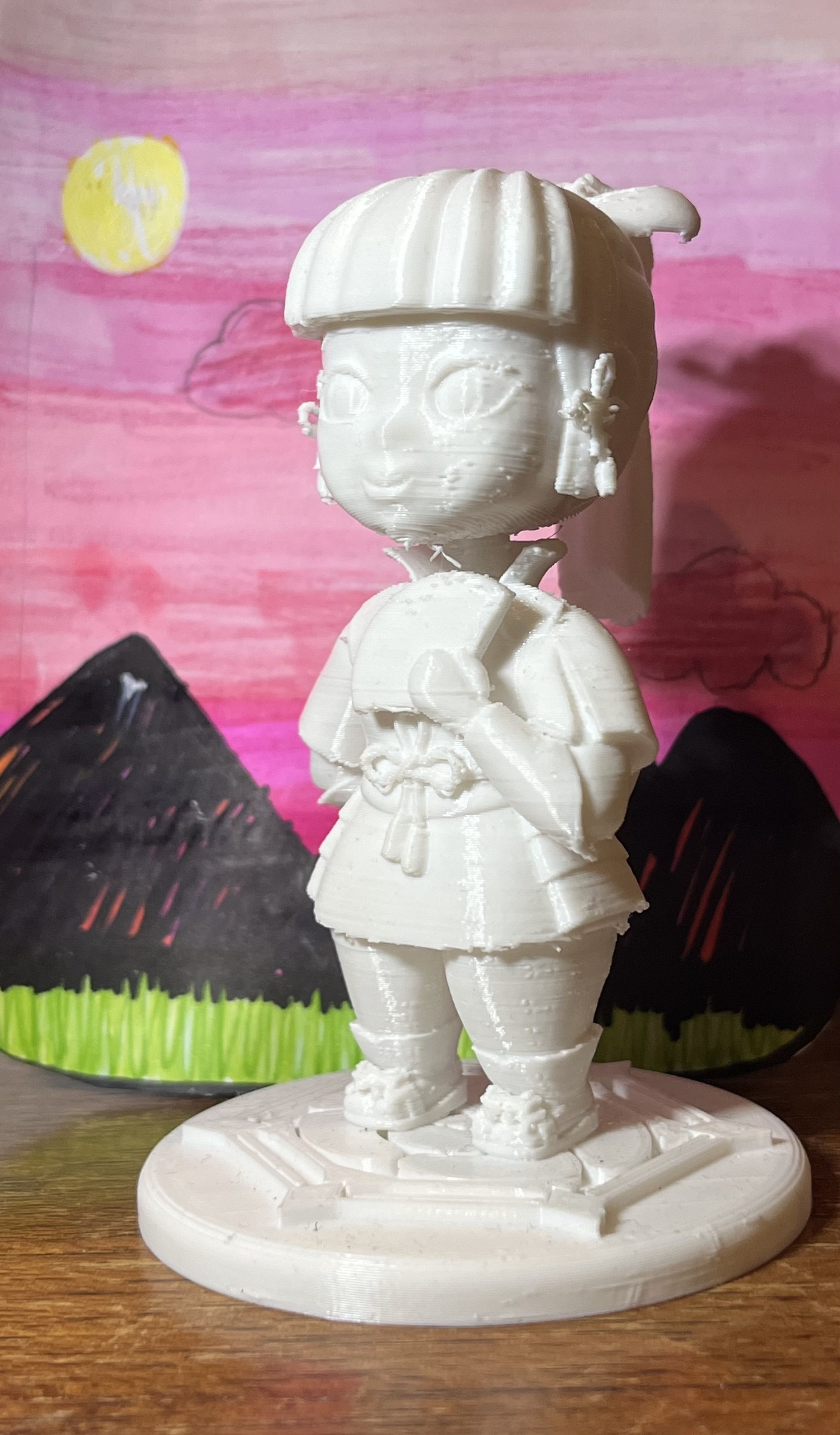 Genshin Impact Ayaka Bobblehead 3D print model_1