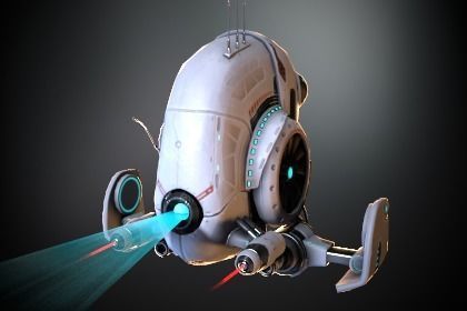 Sci-fi Drone 03 Low-poly 3D model_18
