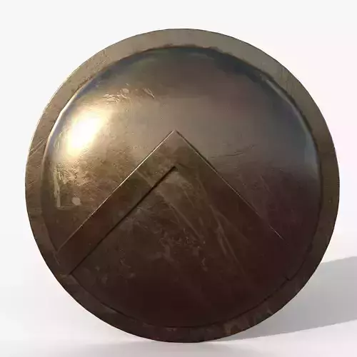 Spartan shield Low-poly 3D model Spartan shield Low-poly 3D model
