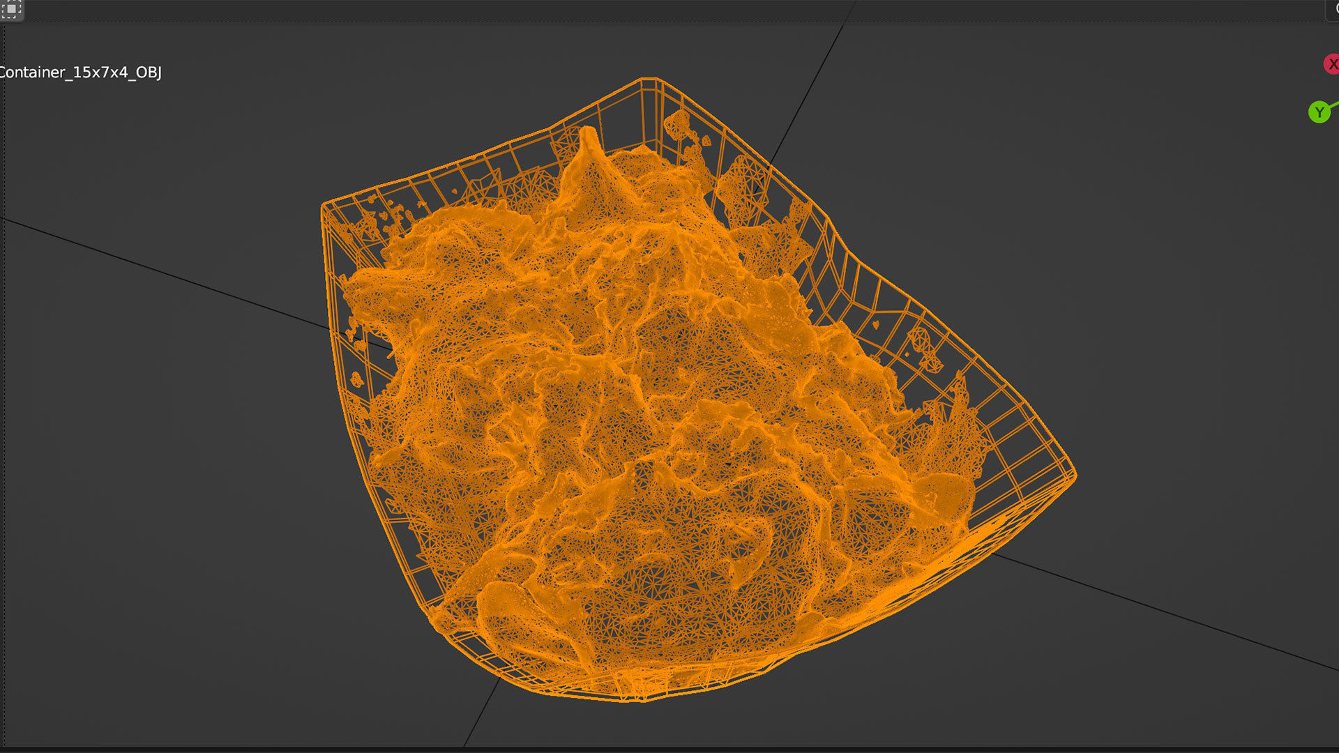 Potato dip dipping fried fry sauce with greens 3D model_5
