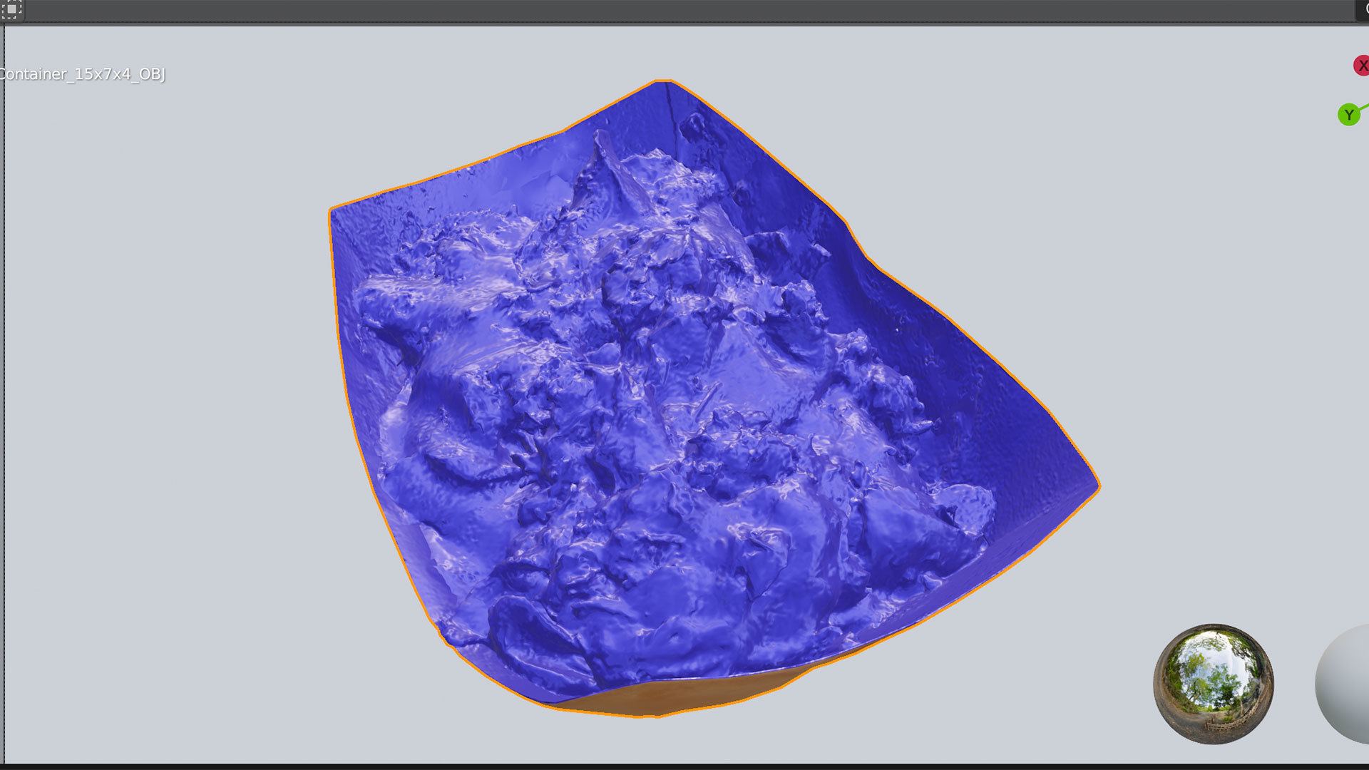 Potato dip dipping fried fry sauce with greens 3D model_6