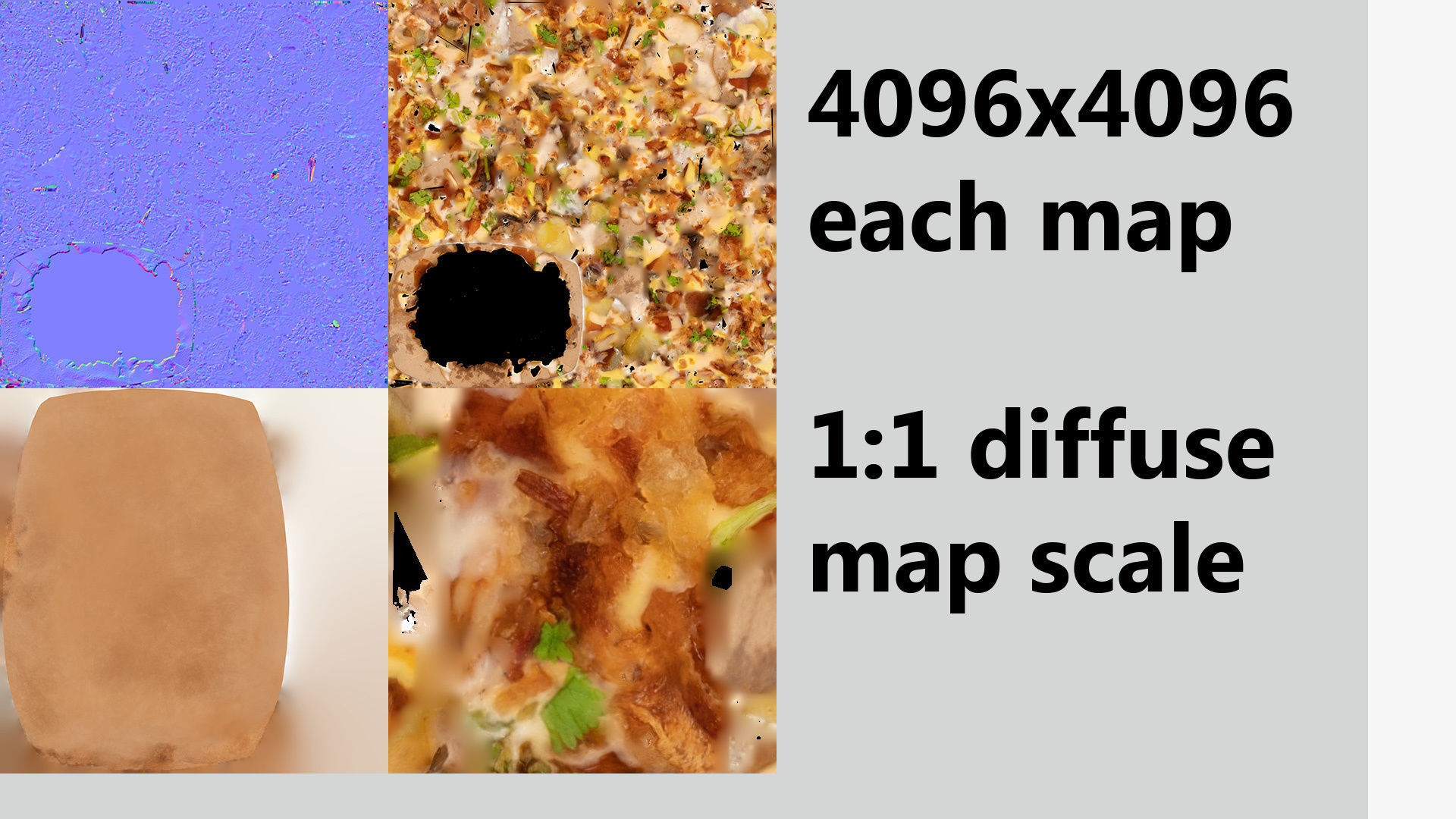 Potato dip dipping fried fry sauce with greens 3D model_7