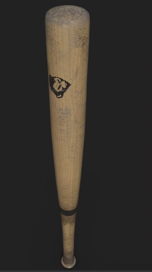 Zombie handmade weapons Low-poly 3D model_8