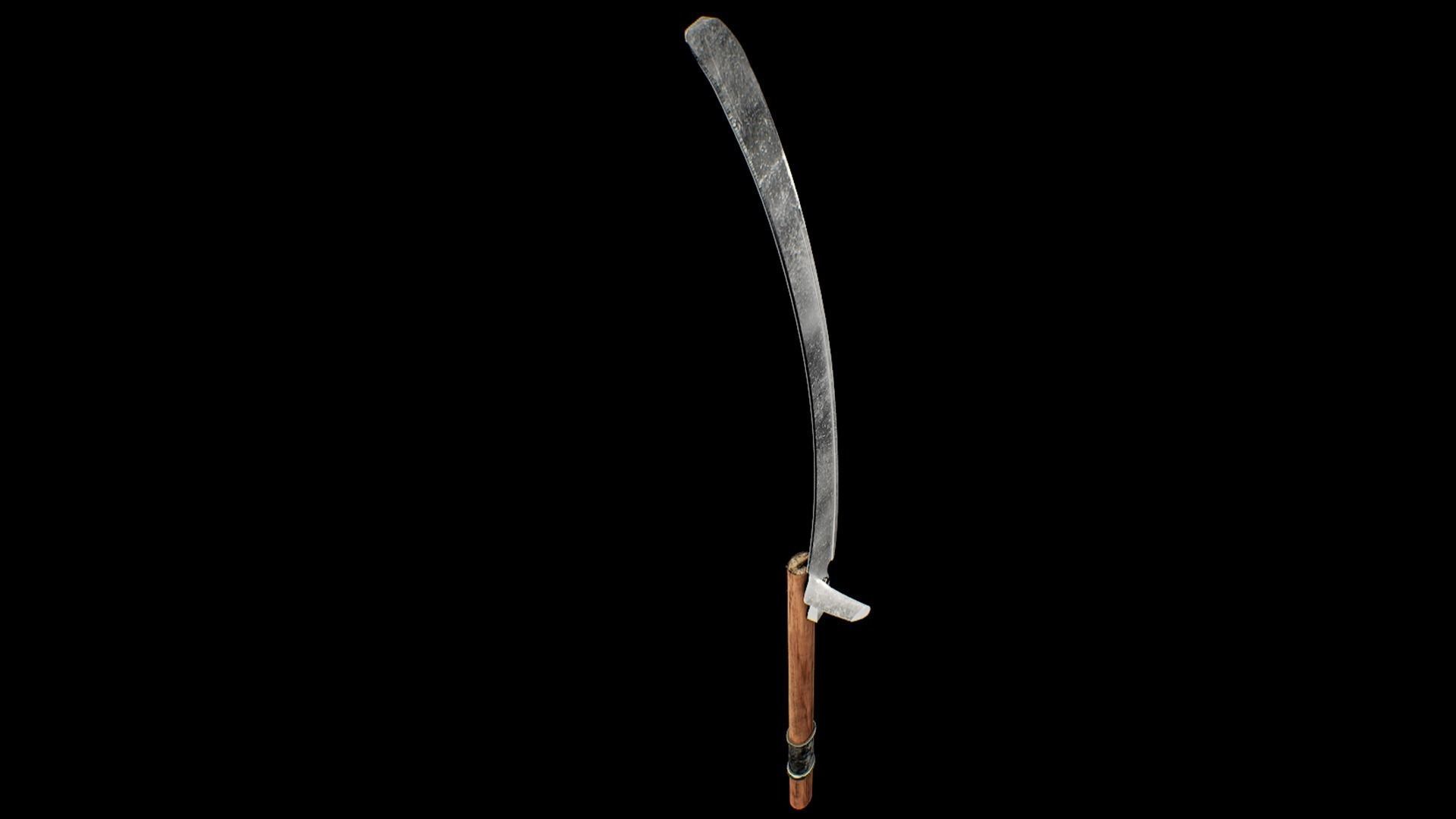 Zombie handmade weapons Low-poly 3D model_26