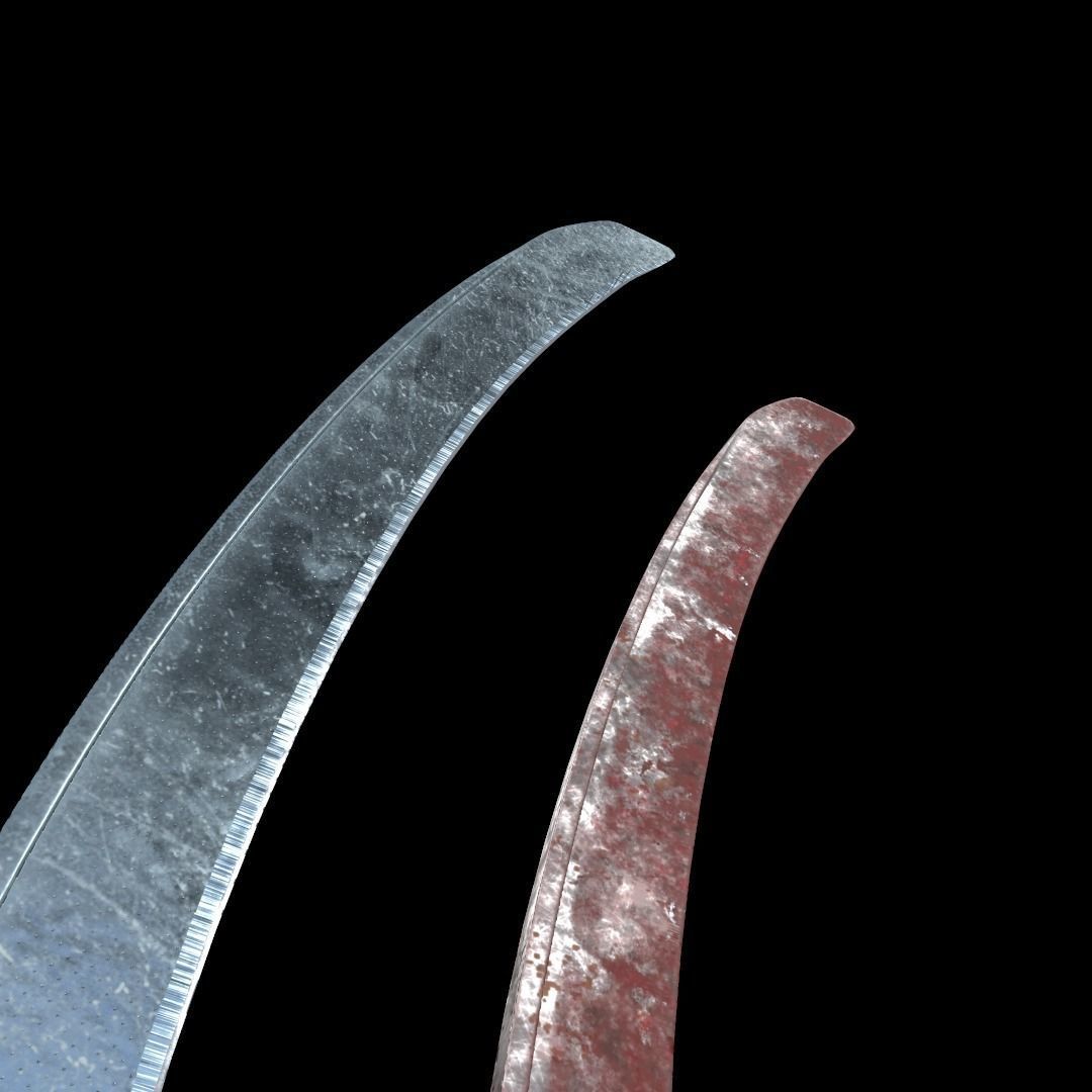 Zombie handmade weapons Low-poly 3D model_24