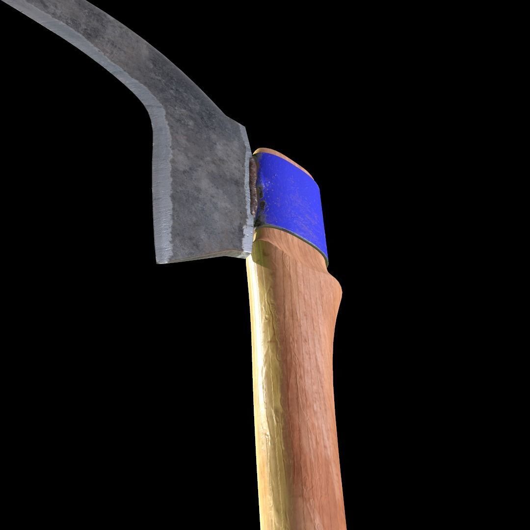 Zombie handmade weapons Low-poly 3D model_20