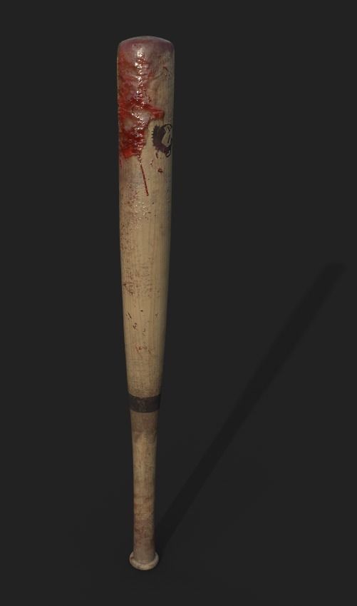 Zombie handmade weapons Low-poly 3D model_9