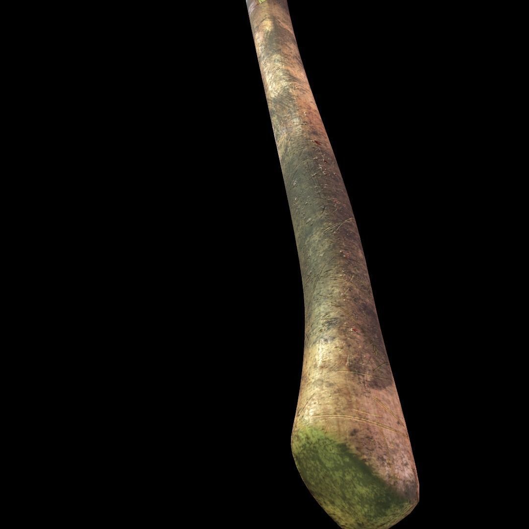 Zombie handmade weapons Low-poly 3D model_18