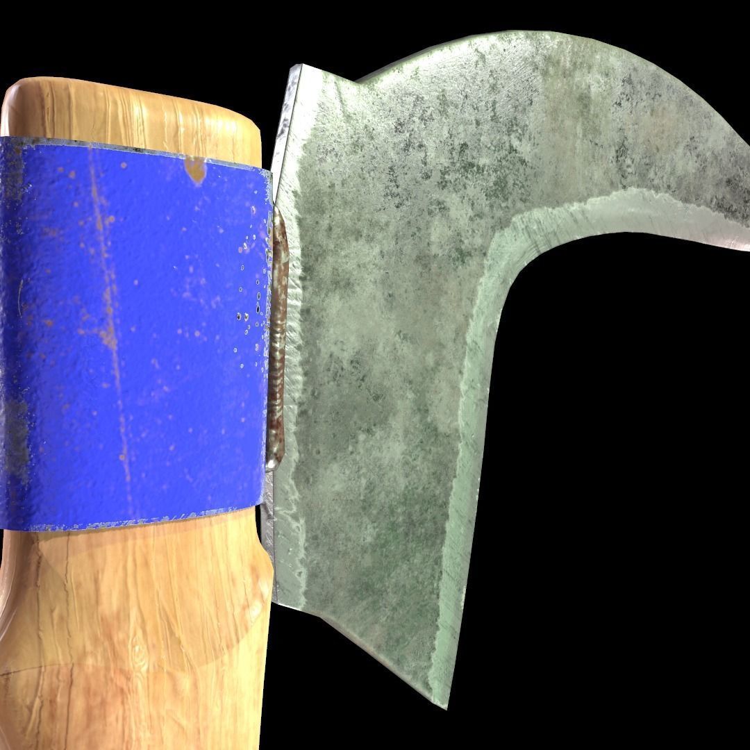 Zombie handmade weapons Low-poly 3D model_21