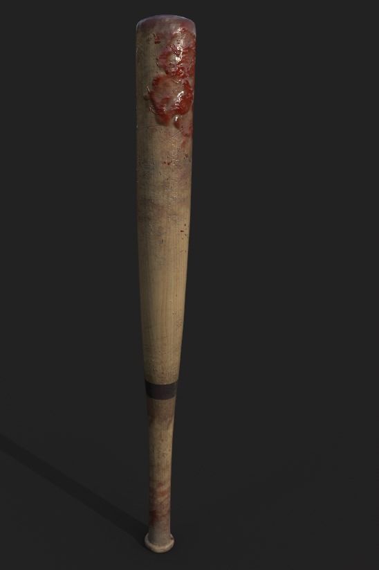 Zombie handmade weapons Low-poly 3D model_10