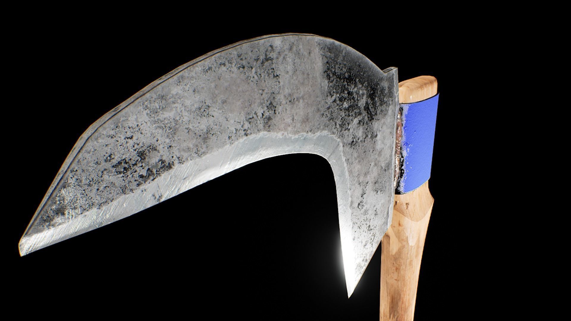 Zombie handmade weapons Low-poly 3D model_36