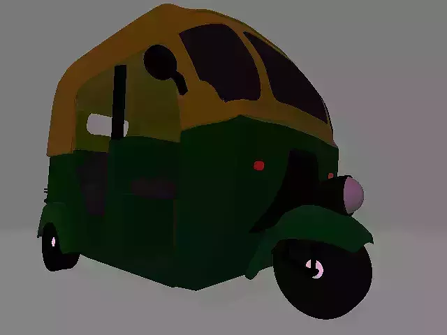 AUTO RICKSHAW 3D BY BLENDER