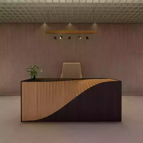 Reception table  Low-poly 3D model