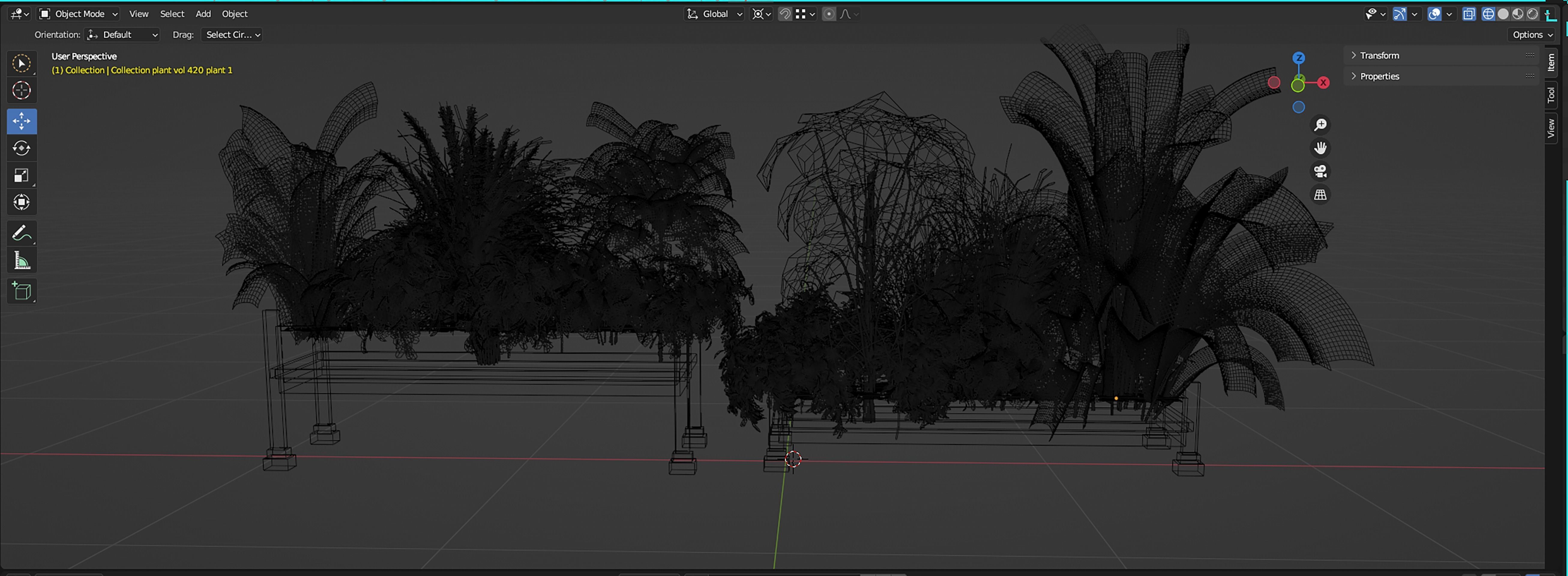 Collection plant vol 420 - blender model  3D model_7