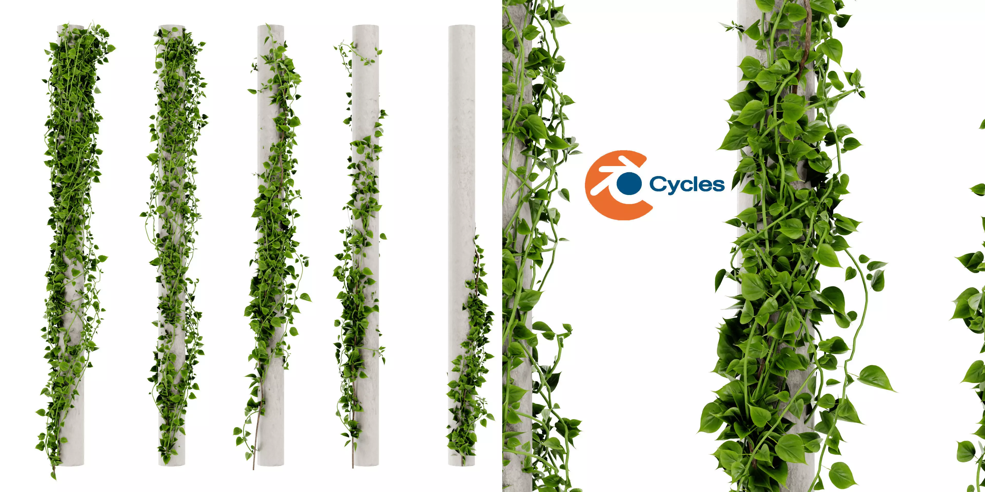 Collection plant vol 421 - blender model 3D model