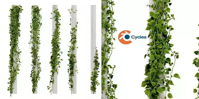 Collection plant vol 421 - blender model  3D model