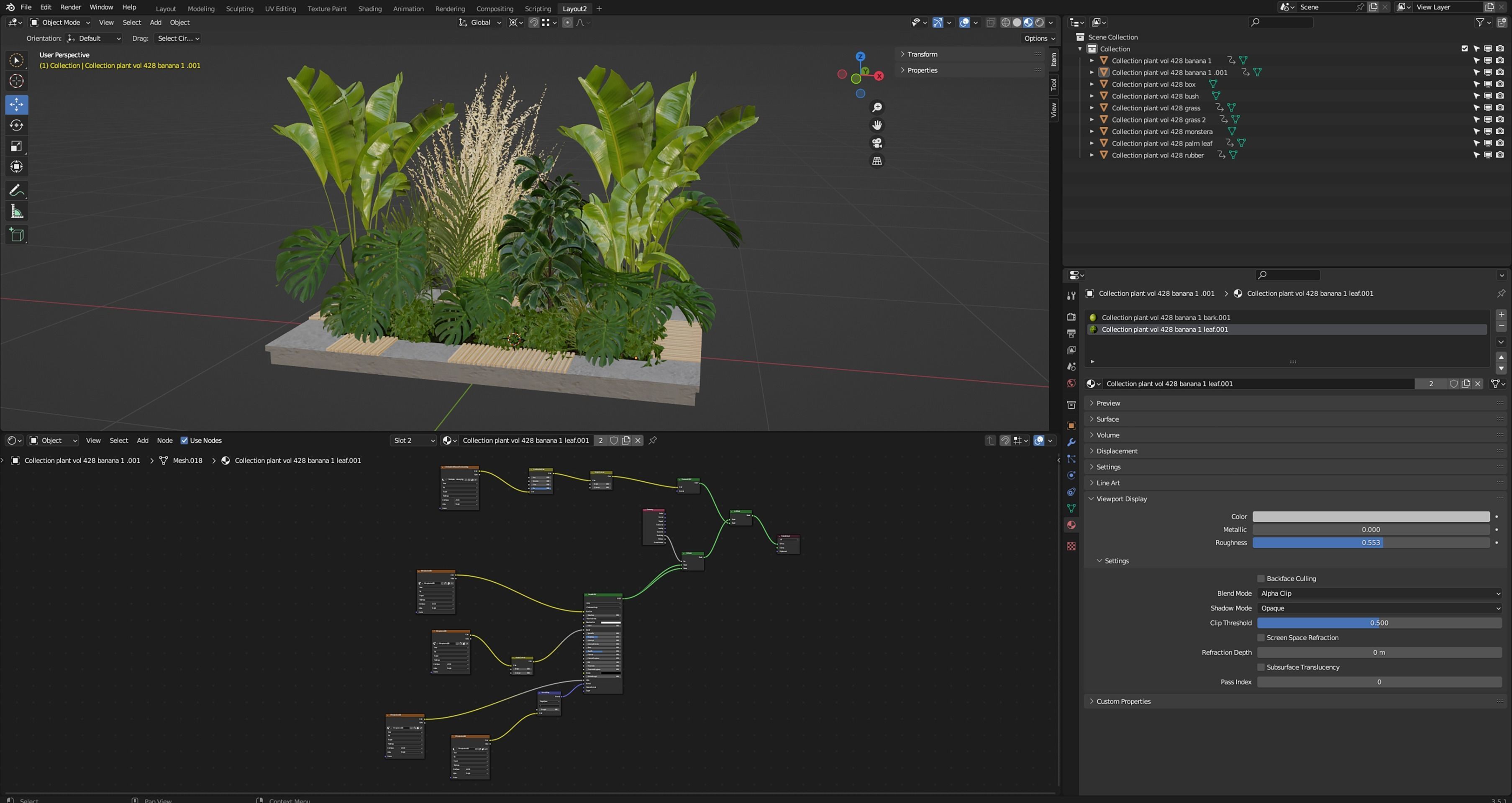 Collection plant vol 428 - blender model  3D model_7