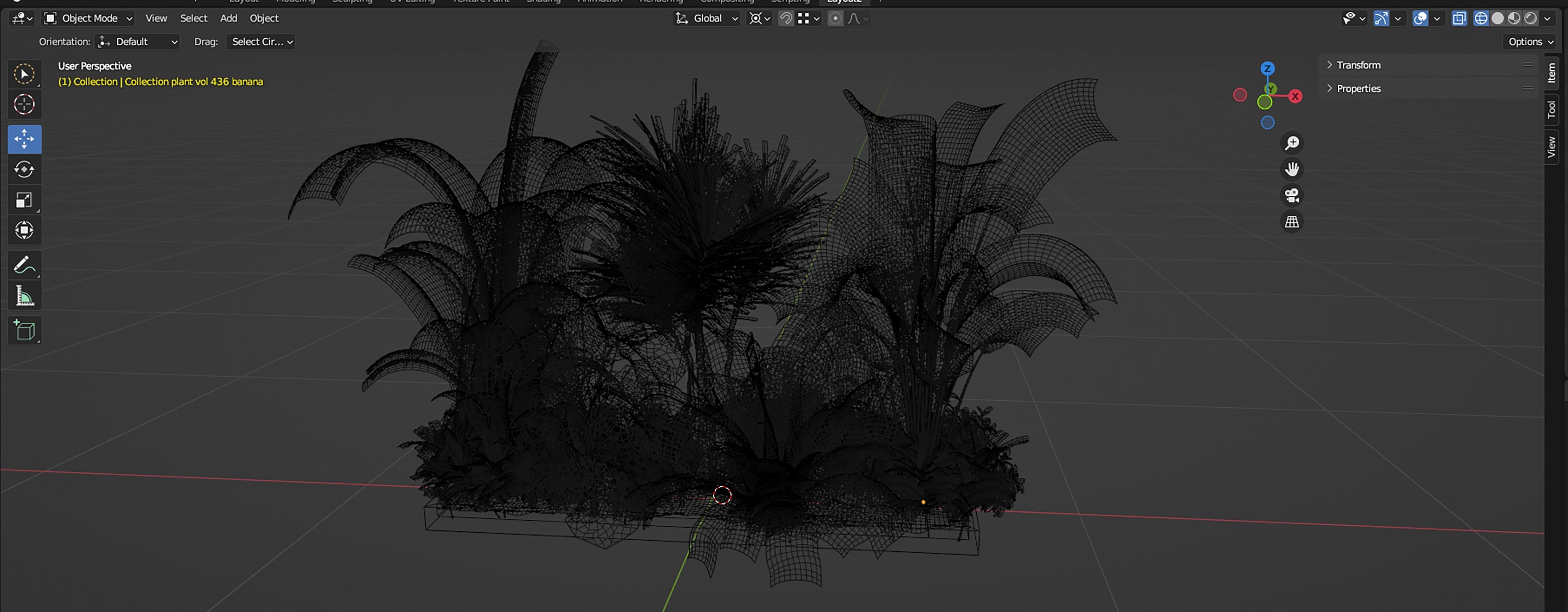Collection plant vol 436 - blender model  3D model_7