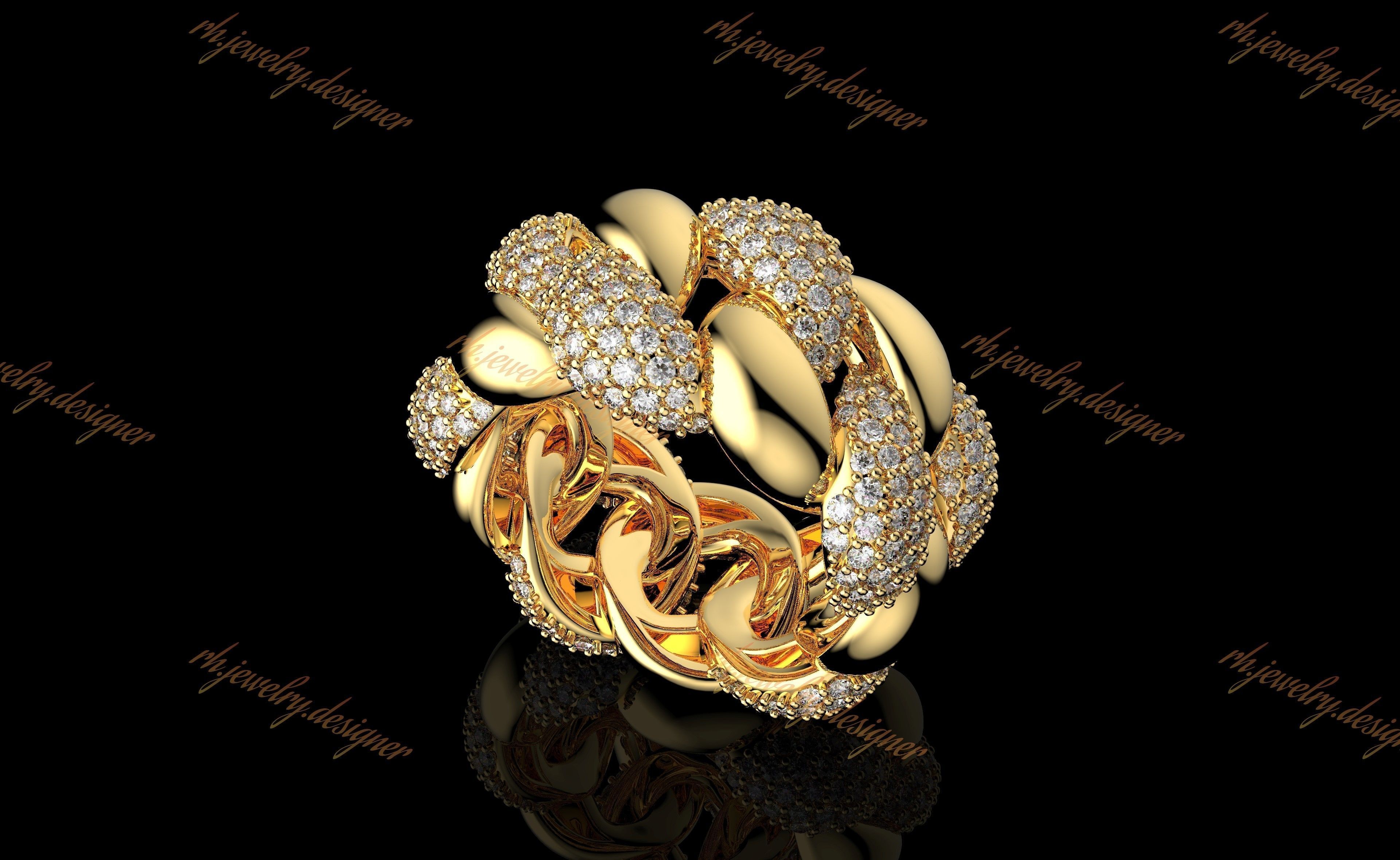 Gold N1036 3D print model_6