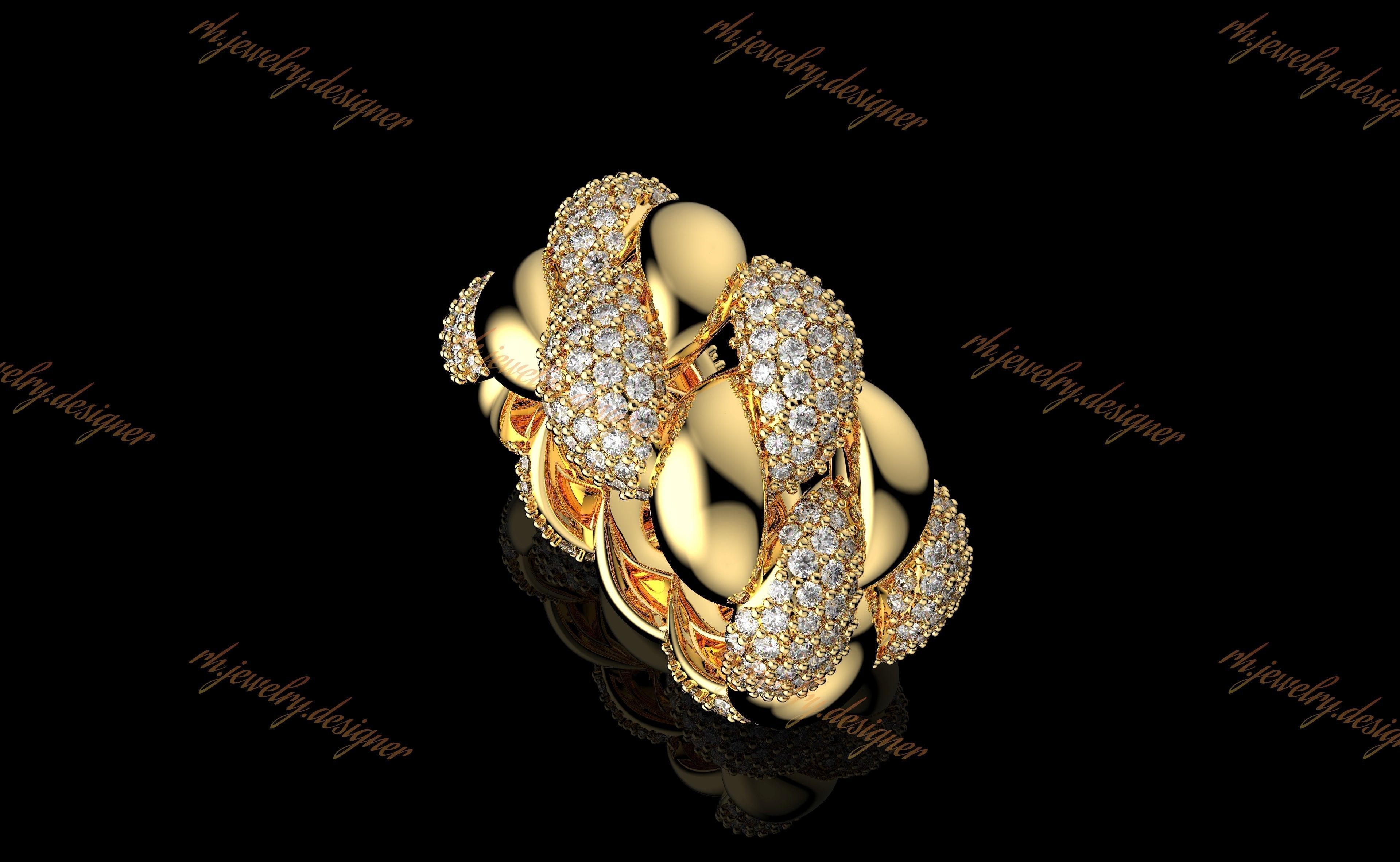 Gold N1036 3D print model_4