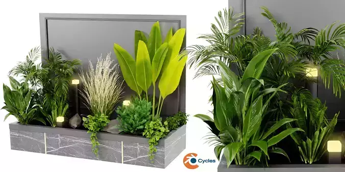 Collection plant vol 438 - blender model 