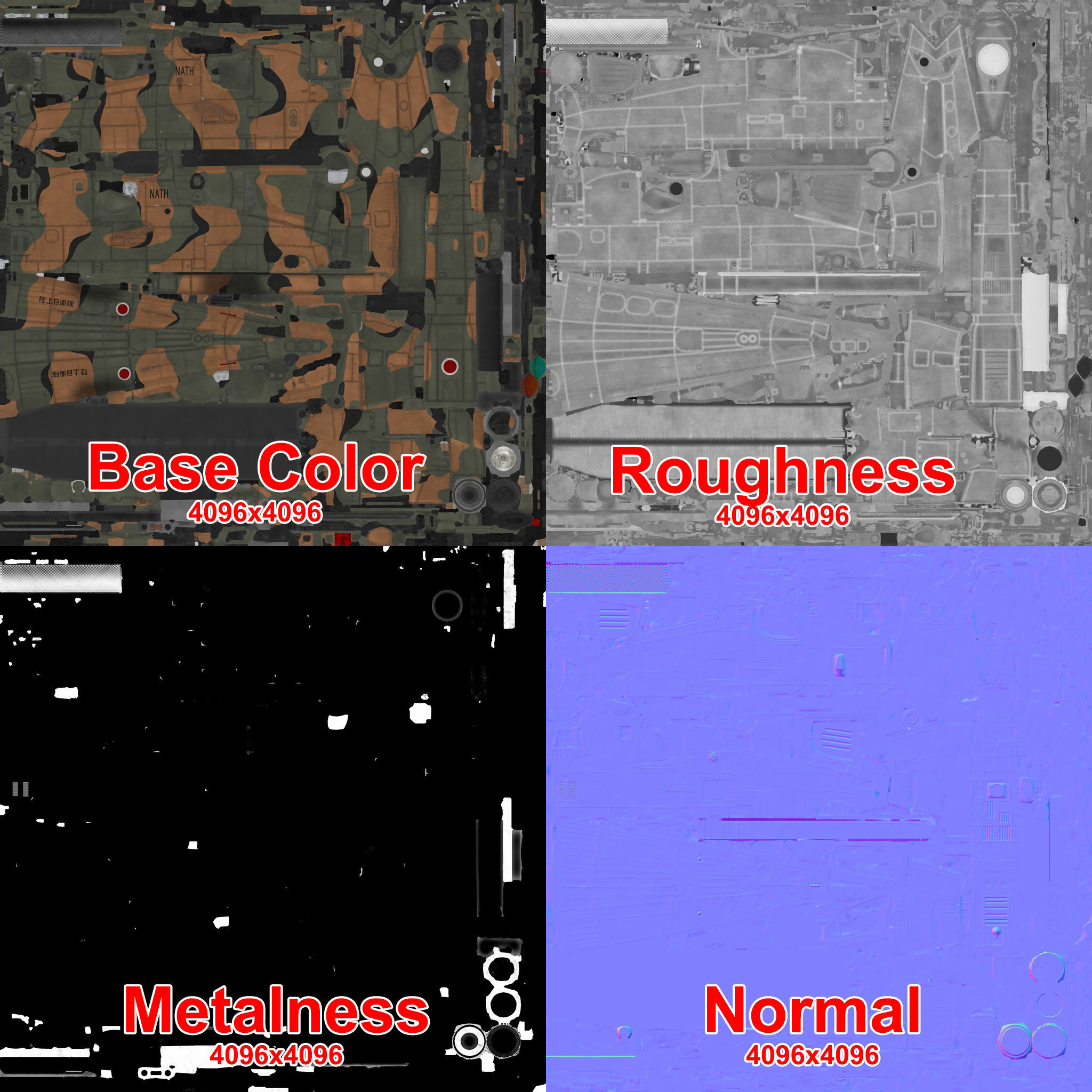  Bell AH-1S Cobra Japan Self-Defense Static Low-poly 3D model_25