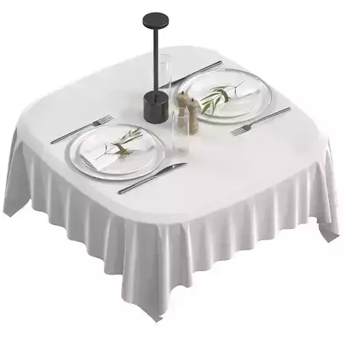 Serving with greens for a cafe or restaurant