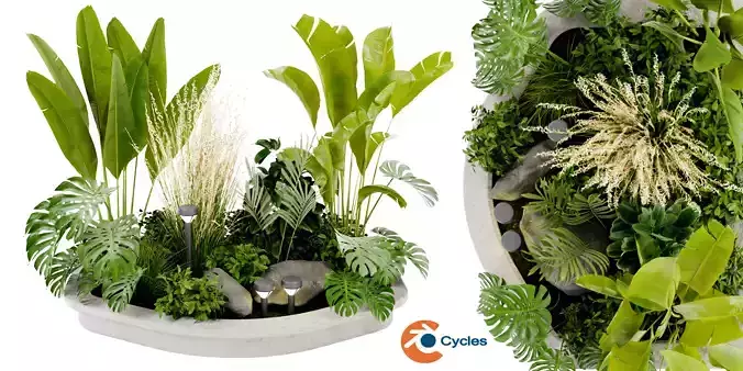 Collection plant vol 442 - blender model 