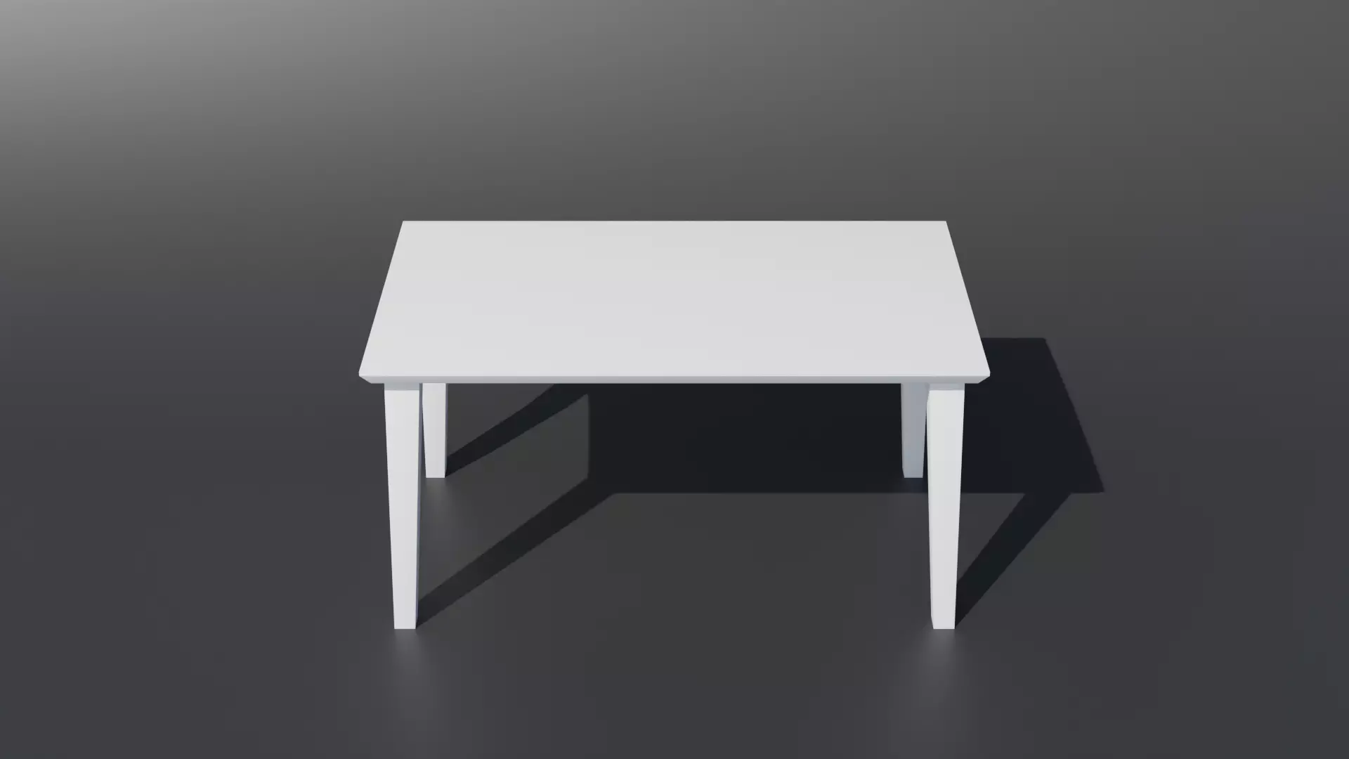 Simple Table and Chair 3D Model 3D model_0