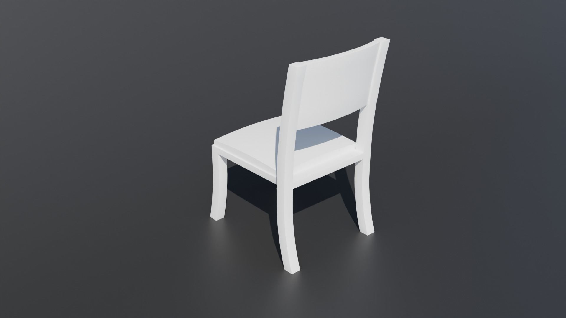 Simple Table and Chair 3D Model 3D model_4
