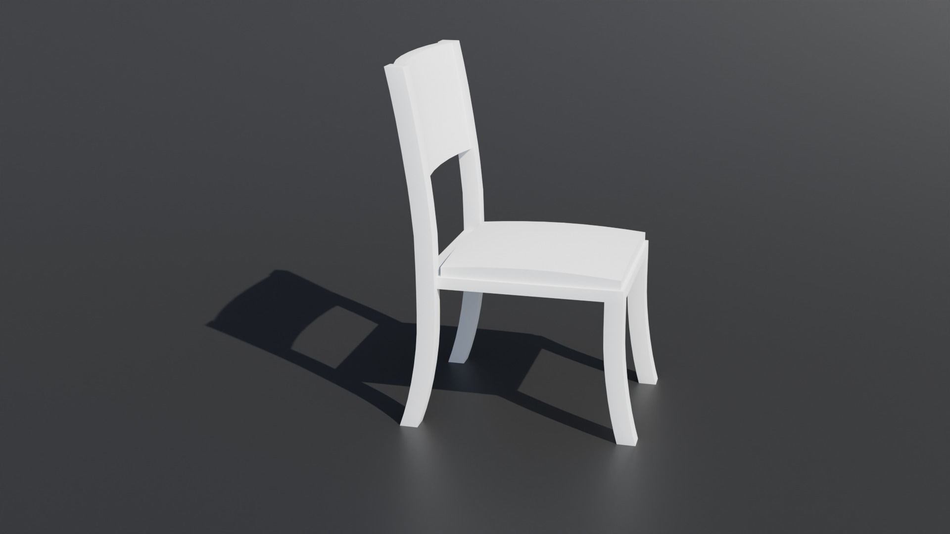 Simple Table and Chair 3D Model 3D model_6