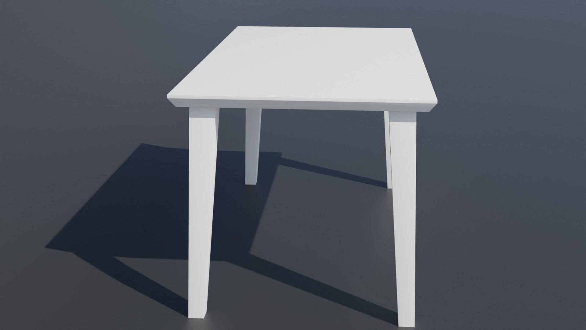 Simple Table and Chair 3D Model 3D model_2