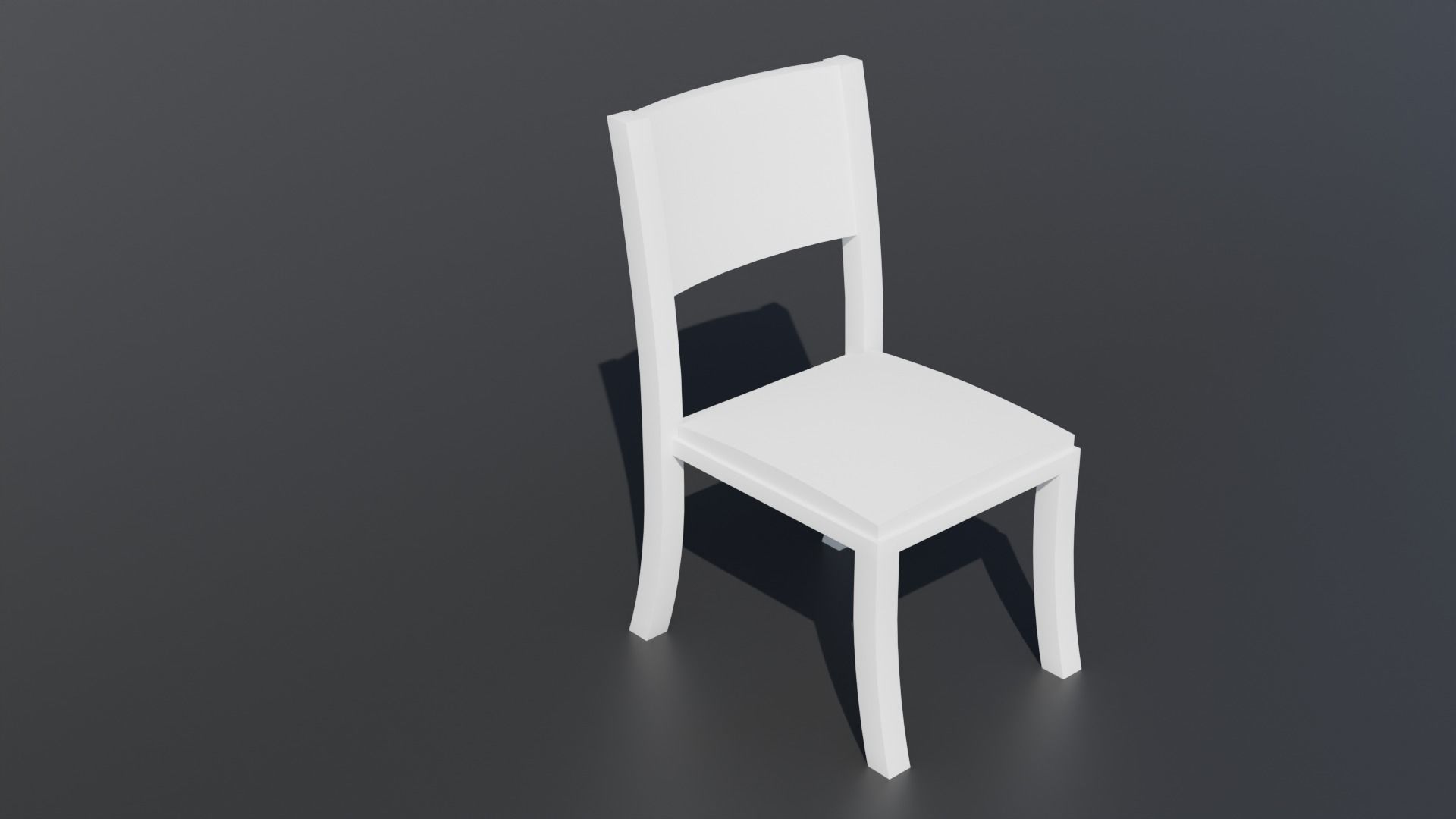 Simple Table and Chair 3D Model 3D model_5
