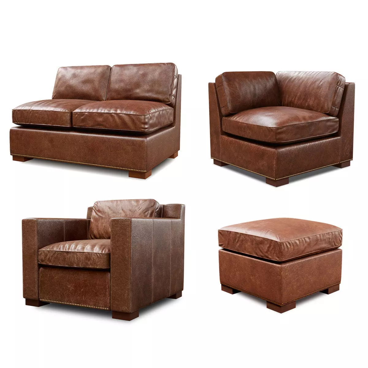 Collins Leather 3D Model Collection_0