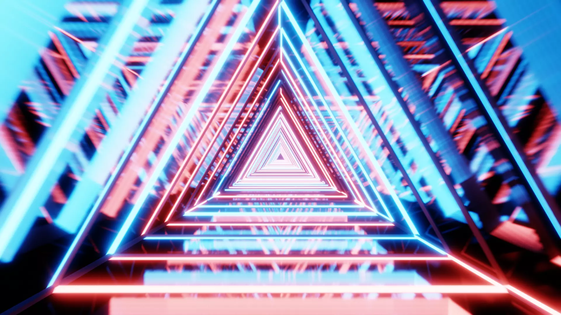 Infinite Tunnel Illusion Low-poly 3D model_0