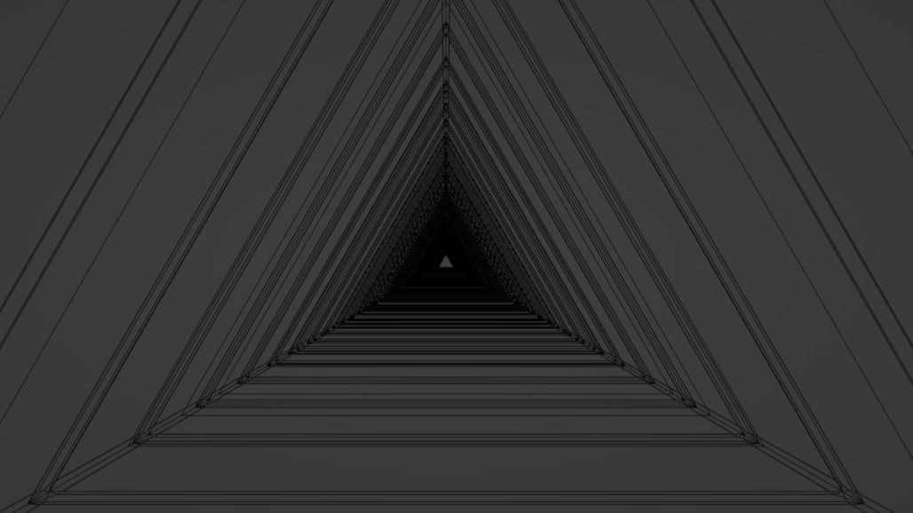 Infinite Tunnel Illusion Low-poly 3D model_7