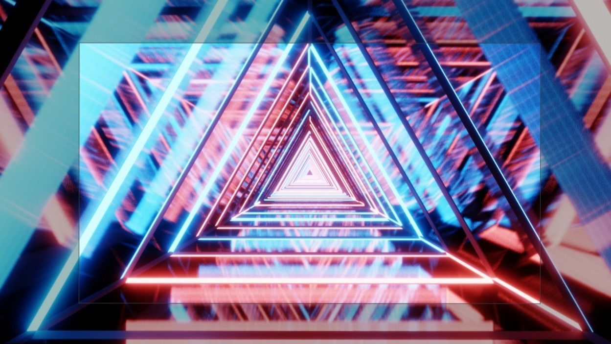 Infinite Tunnel Illusion Low-poly 3D model_2