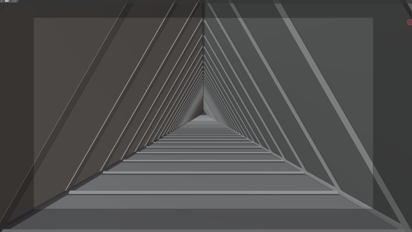 Infinite Tunnel Illusion Low-poly 3D model_3