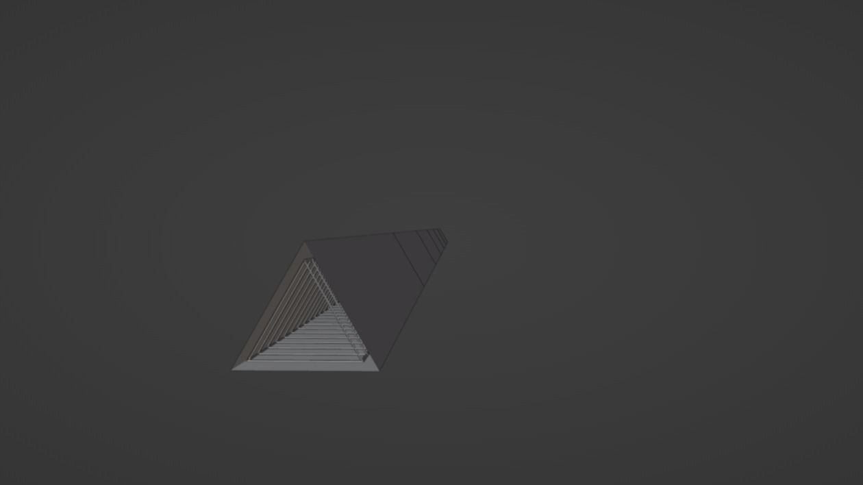 Infinite Tunnel Illusion Low-poly 3D model_4
