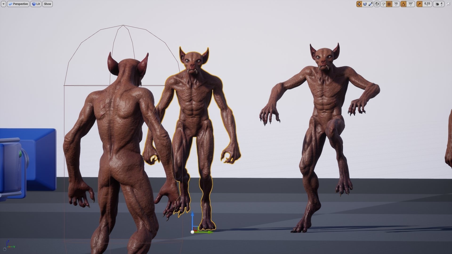 Chupacabra Low-poly 3D model_16