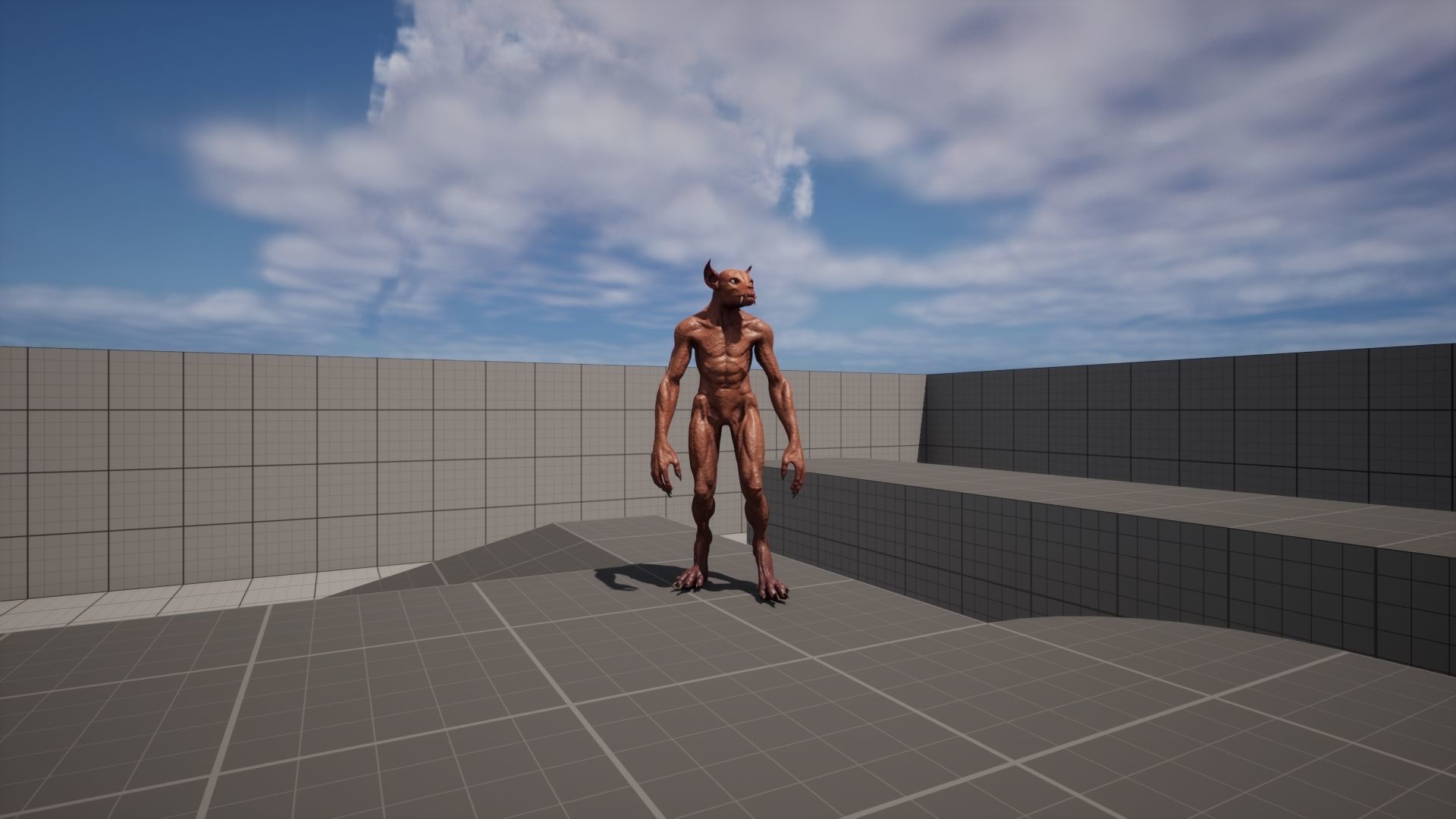 Chupacabra Low-poly 3D model_19