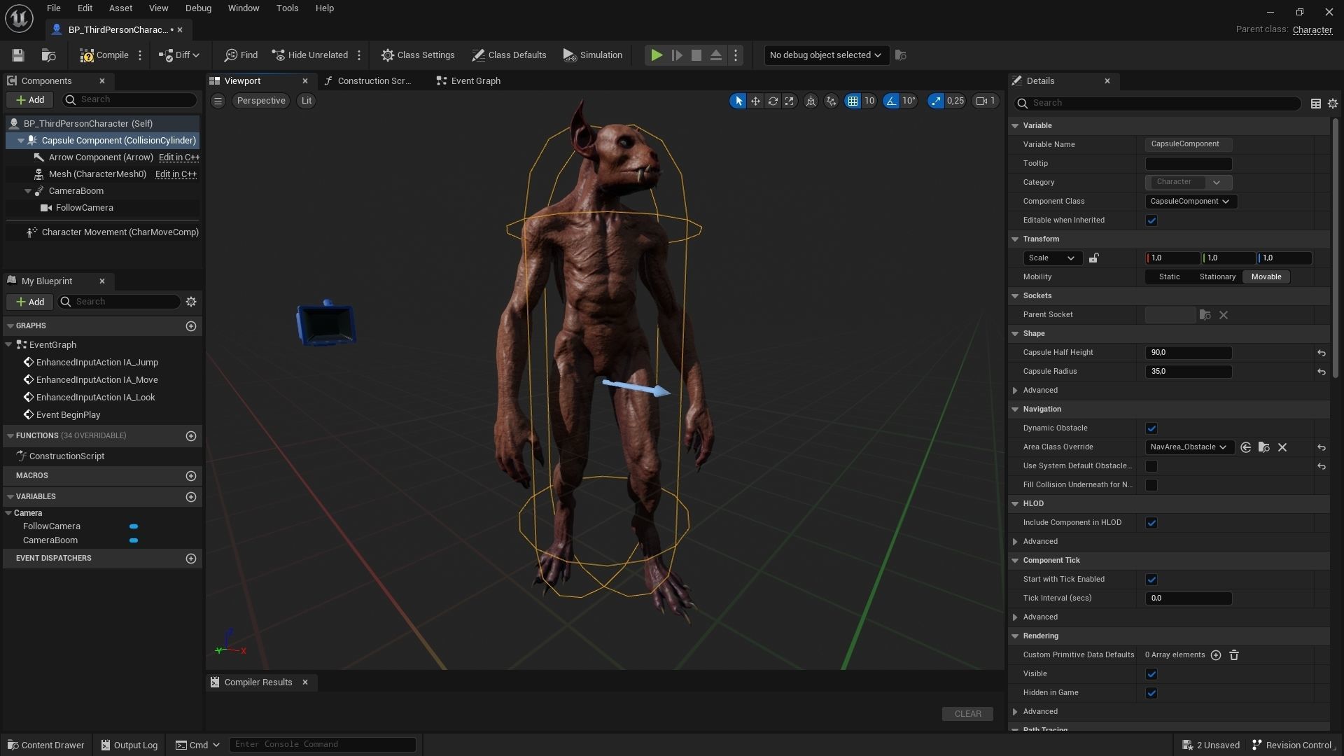 Chupacabra Low-poly 3D model_6