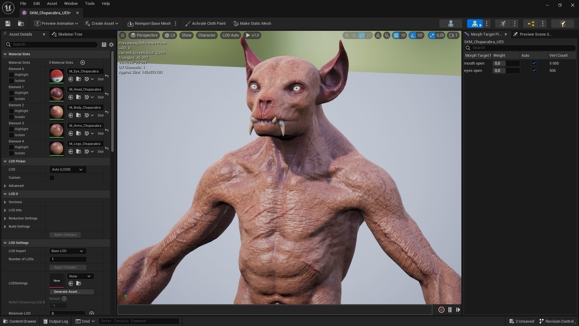 Chupacabra Low-poly 3D model_12