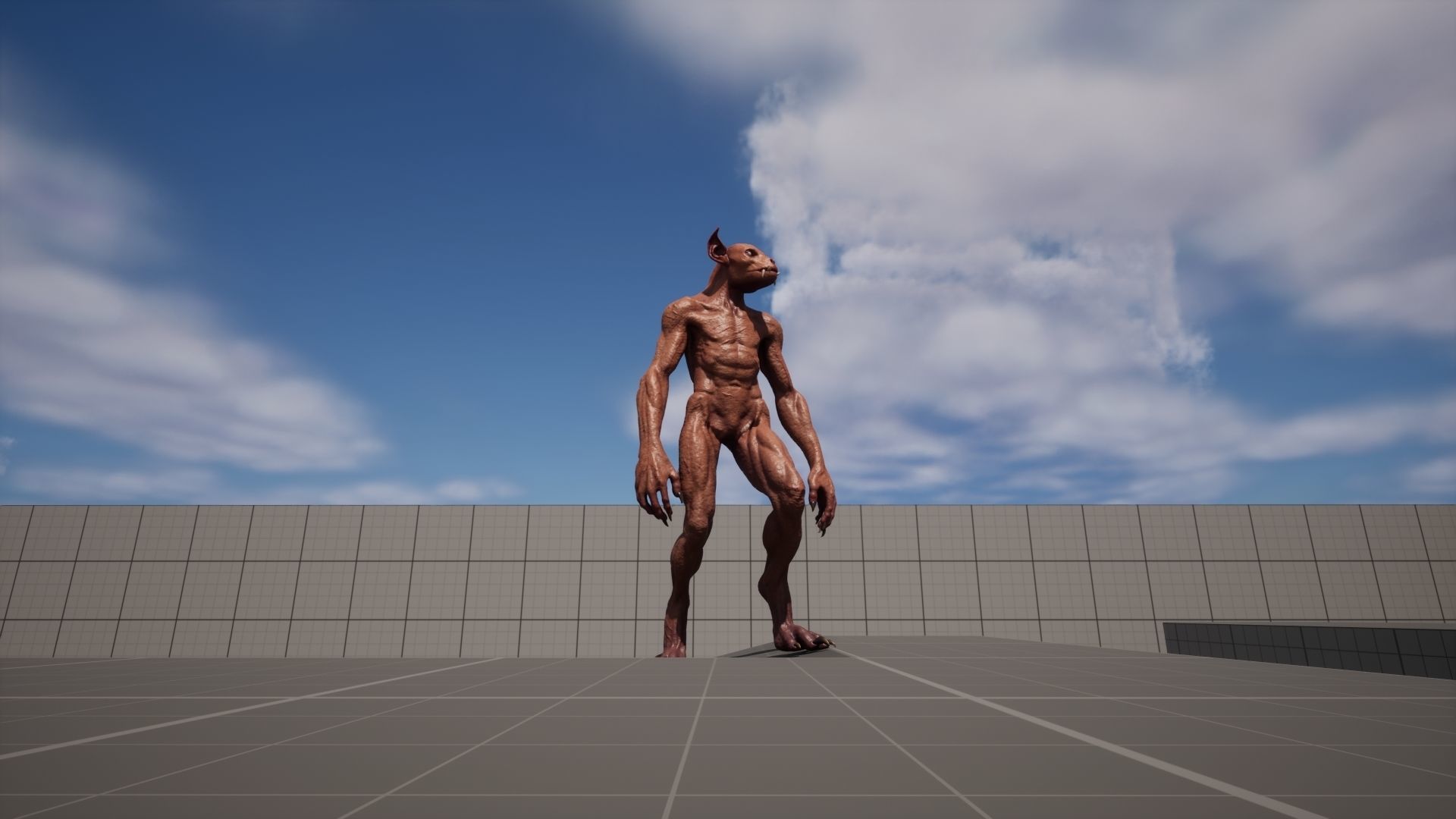 Chupacabra Low-poly 3D model_20