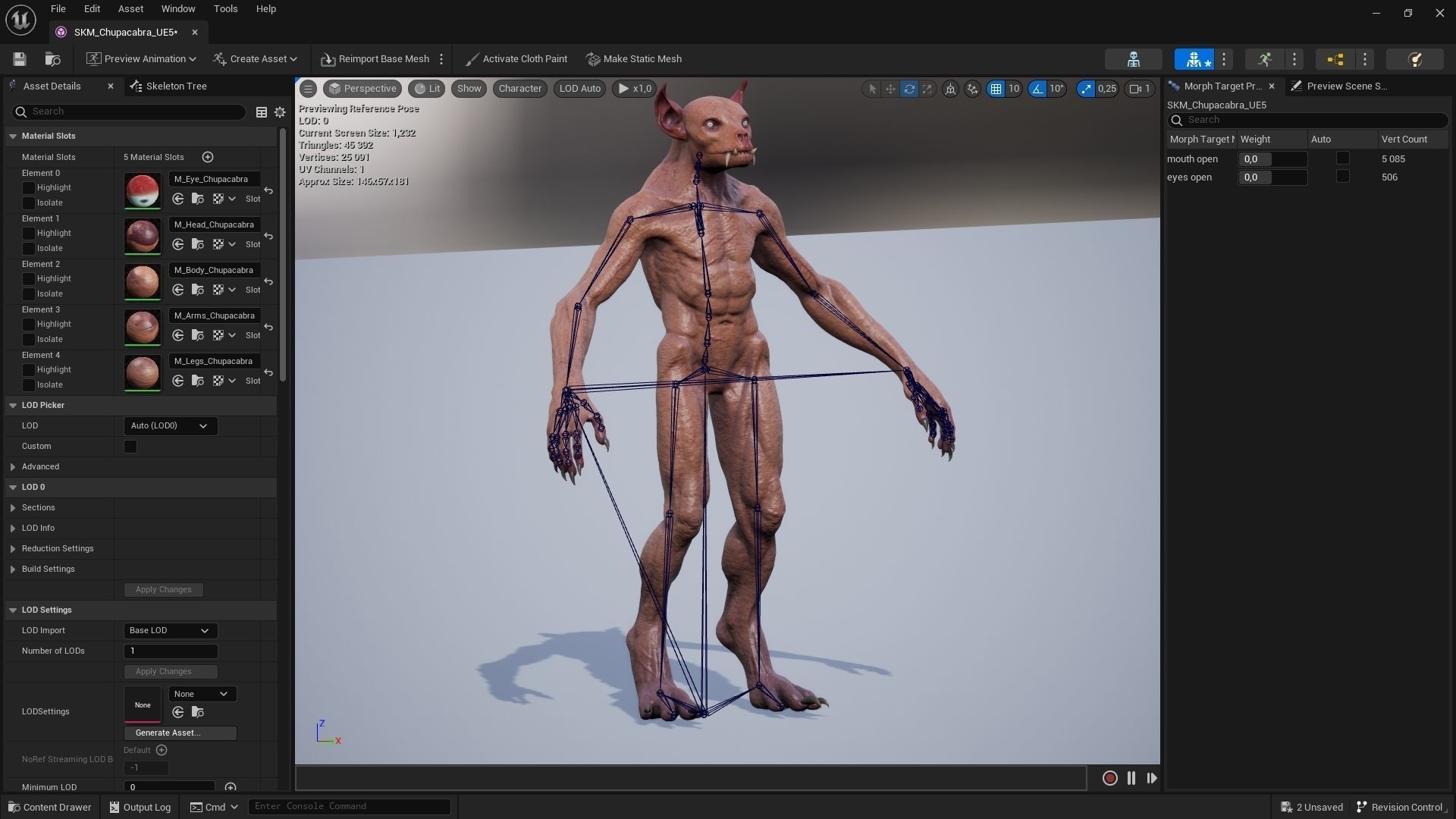 Chupacabra Low-poly 3D model_9