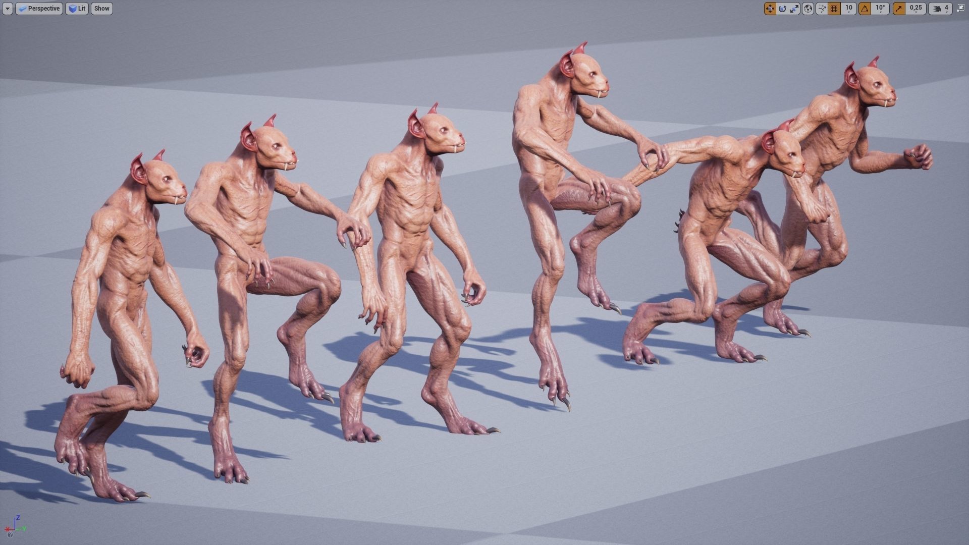 Chupacabra Low-poly 3D model_14