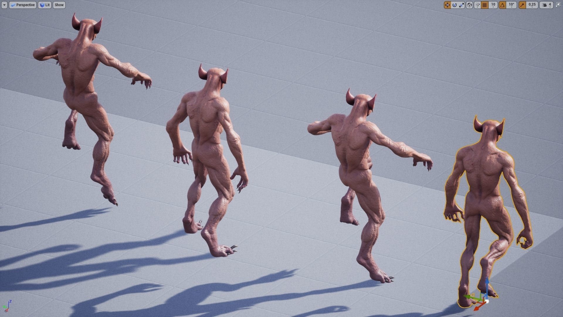 Chupacabra Low-poly 3D model_17