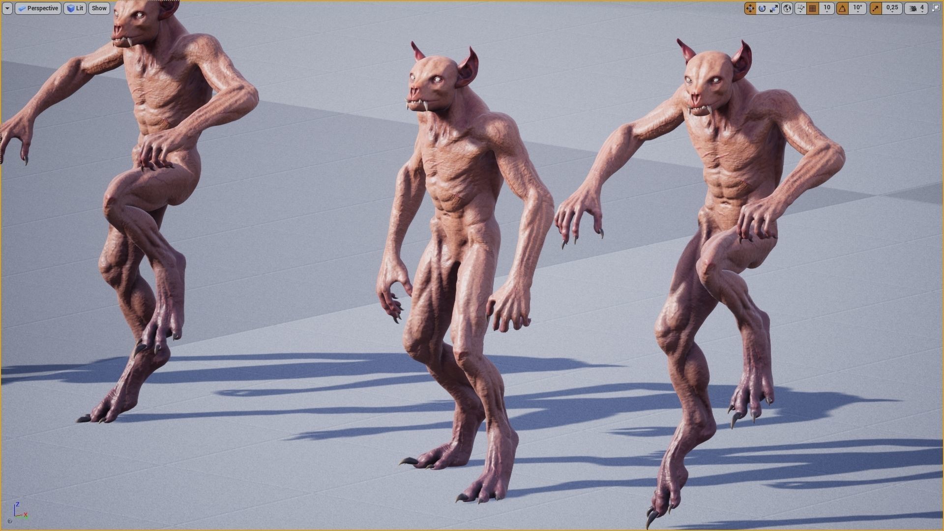 Chupacabra Low-poly 3D model_15