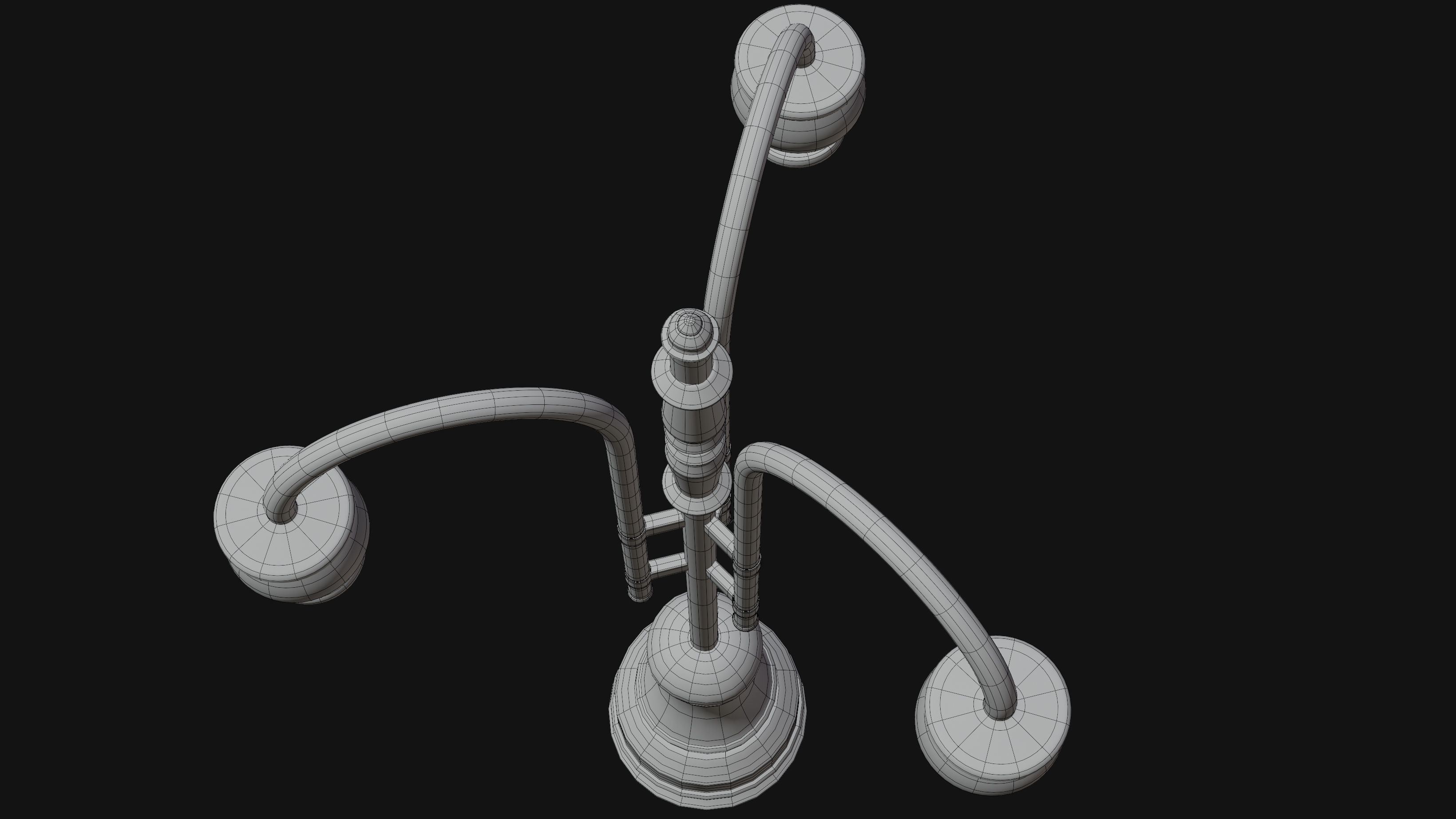 Street Lamp PBR Low-poly 3D model_3